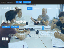 Tablet Screenshot of excite-english.com